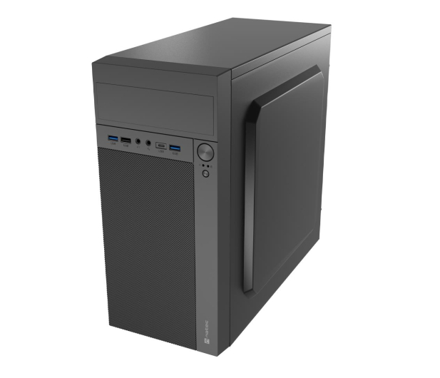 NATEC Helix USB-C MATX Mini Tower Czarna NPC-2171 - 1233100 - zdjęcie 3